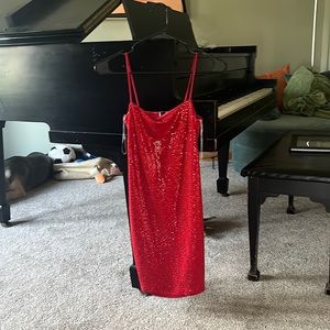 Red Sparkly Dress
